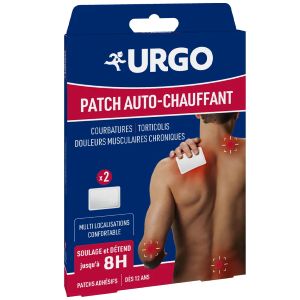 Urgo Patch Auto-Chauffant 8h x2 - Pharmacie Agnès Praden à Alès