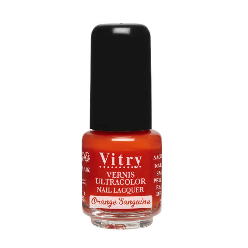 Vitry vernis à ongles n°28 orange sanguine 4ml - Pharmacie Agnès Praden à Alès