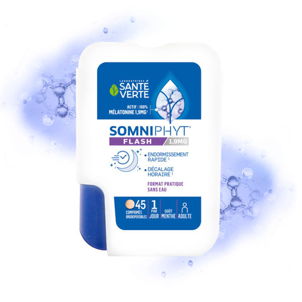 Santé Verte Somniphyt Flash 1.9 mg 45 comprimés - Pharmacie Agnès Praden à Alès