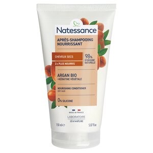 Natessance Après-shampoing nutrition intense Argan & kératine végétale 150ml - Pharmacie Agnès Praden à Alès