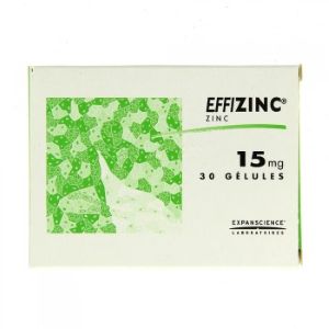 Expanscience Effizinc 15mg 30 Gélules - Pharmacie Agnès Praden à Alès