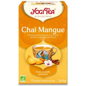Yogi Tea Infusion Chaï Mangue Bio 17 Sachets - Pharmacie Agnès Praden à Alès