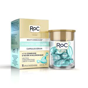 Roc Multi Correxion Hydrater + Repulper Sérum 10 Capsules - Pharmacie Agnès Praden à Alès