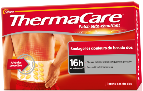 Cooper Thermacare Patch auto-chauffant Dos x2 - Pharmacie Agnès Praden à Alès