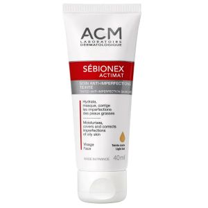 Acm Sébionex Actimat Soin Anti-imperfections Teinté 40ml - Pharmacie Agnès Praden à Alès