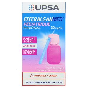 Upsa Efferalganmed Pédiatrique Solution Buvable 90ml - Pharmacie Agnès Praden à Alès
