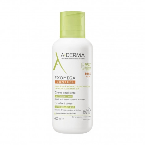 A-Derma Exomega Control Crème Emolliente 400ml - Pharmacie Agnès Praden à Alès