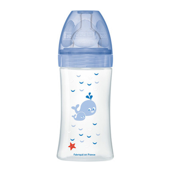 Dodie sensation+ biberon tétine plate débit moyen mer 270ml - Pharmacie Agnès Praden à Alès