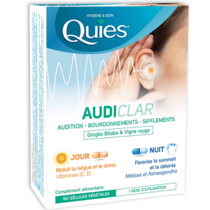 Quies Audiclar Jour & Nuit 60 gélules  - Pharmacie Agnès Praden à Alès