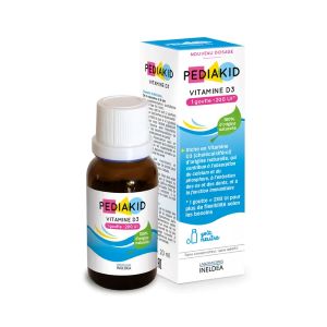 Pediakid Vitamine D3 200 UI 100% d'Origine Naturelle 20ml  - Pharmacie Agnès Praden à Alès