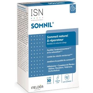 Ineldea Santé Naturelle Somnil Sommeil Naturel Et Réparateur 30 Gélules Végétales - Pharmacie Agnès Praden à Alès