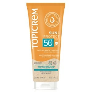 Topicrem Sun Protect Lait Solaire Hydratant SPF50+ 200 ml - Pharmacie Agnès Praden à Alès