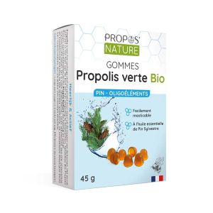Propos'Nature Gomme De Propolis Verte Oligoéléments Et Pin Sans Sucres 45g - Pharmacie Agnès Praden à Alès