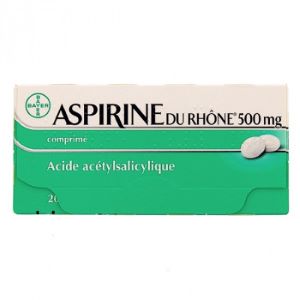  Aspirine du Rhône 500mg 20 Comprimés - Pharmacie Agnès Praden à Alès