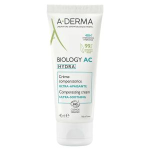 A-Derma Biology AC Crème Compensatrice Ultra-Apaisante Hydra 40ml  - Pharmacie Agnès Praden à Alès