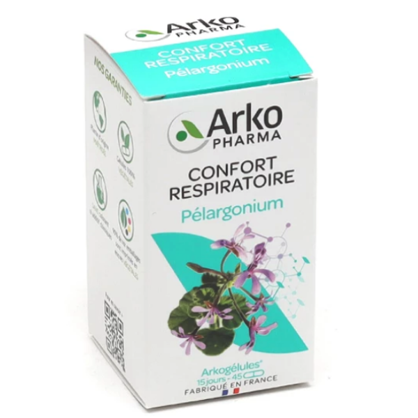 Arkopharma Arkogélules Pelargonium 45 Gélules - Pharmacie Agnès Praden à Alès