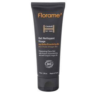 Florame Homme For Men Gel Nettoyant Visage Bio 75 ml - Pharmacie Agnès Praden à Alès