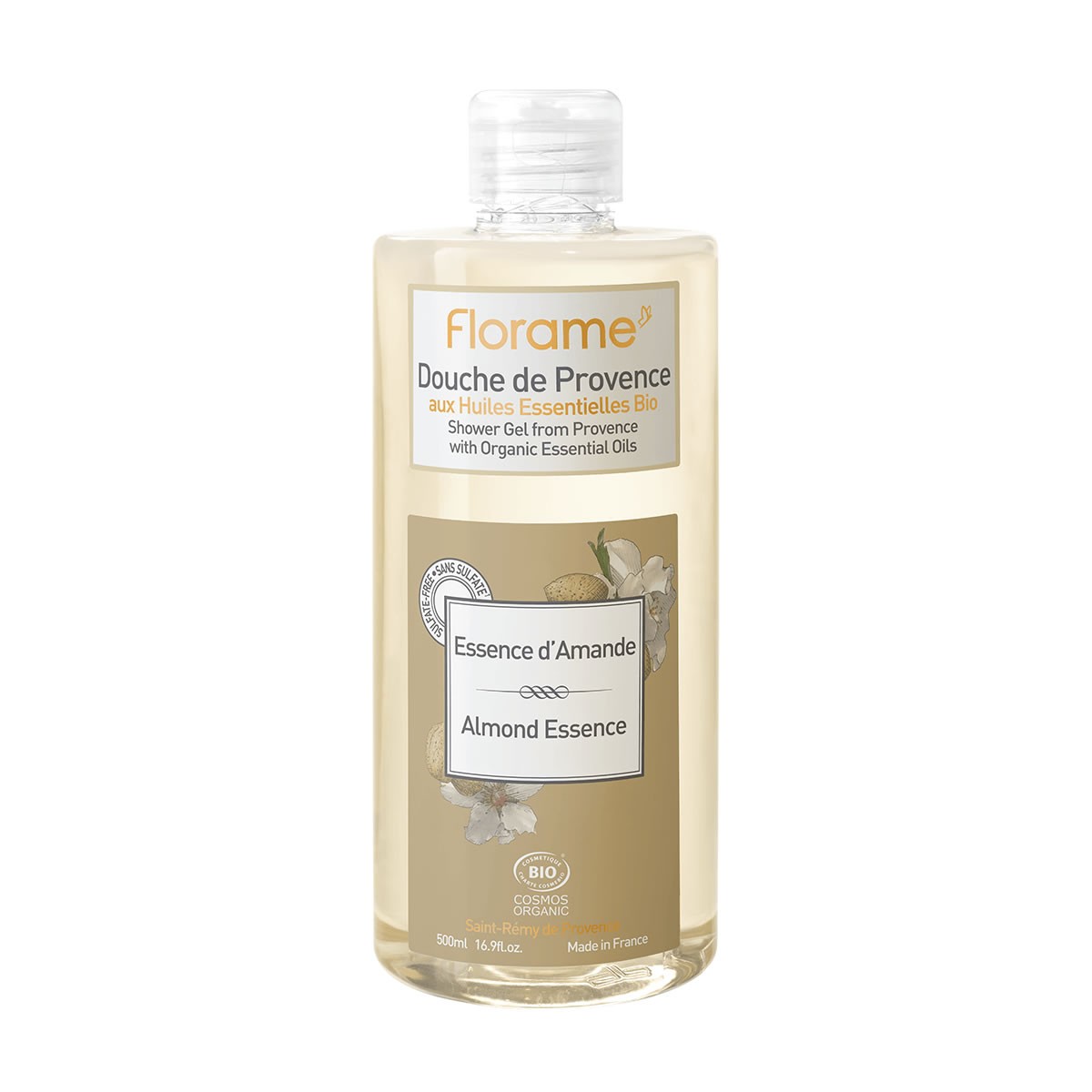 Florame gel douche de provence essence d'amande 1L - Pharmacie Agnès Praden à Alès