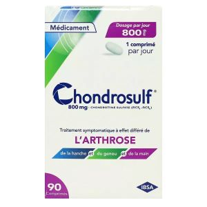 Ibsa Chondrosulf 800mg Arthrose 90 Comprimés - Pharmacie Agnès Praden à Alès