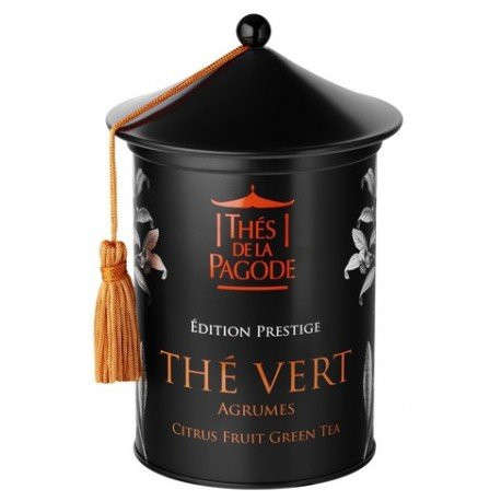 Thés de la Pagode Thé vert agrumes édition prestige 100g - Pharmacie Agnès Praden à Alès