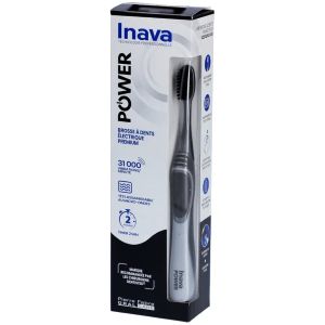 Inava Power Brosse à Dents Électrique Premium Power Black - Pharmacie Agnès Praden à Alès