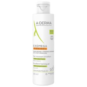 A-Derma Exomega Control Gel Moussant Émollient Anti-Grattage 200 ml - Pharmacie Agnès Praden à Alès
