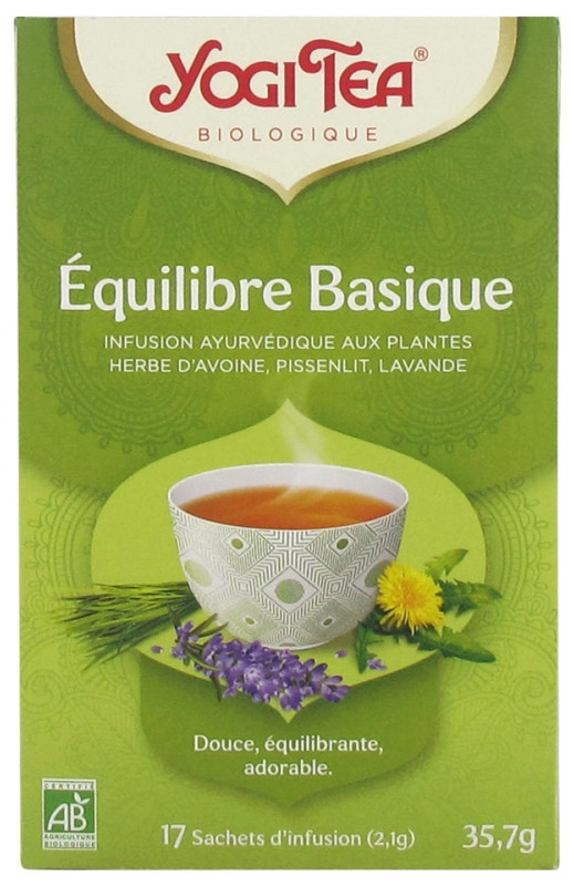 Yogi Tea Infusion Équilibre Basique Bio 17 Sachets - Pharmacie Agnès Praden à Alès