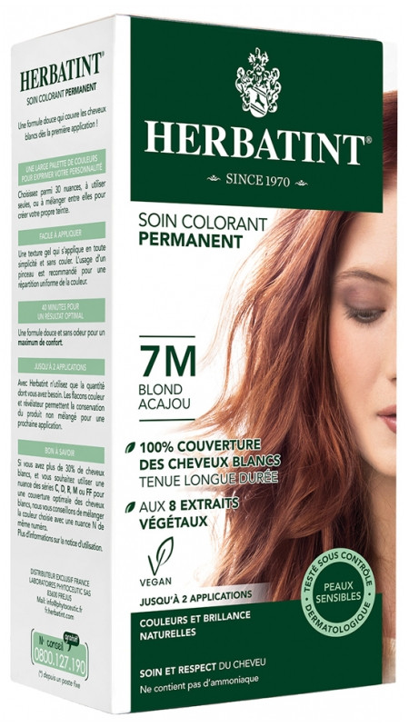 Herbatint Soin Colorant 7M Blond Acajou - Pharmacie Agnès Praden à Alès