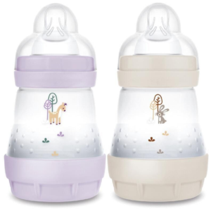 Mam Biberon Easy Start Anti-Colique Lilas & Sable 2 x 160 ml  - Pharmacie Agnès Praden à Alès