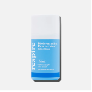 Respire Déodorant Roll-On Fleur de Coton 50 ml   - Pharmacie Agnès Praden à Alès
