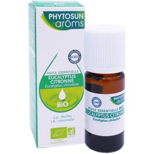 Phytosun Arôms Huile Essentielle Eucalyptus Citronné Bio 10 ml - Pharmacie Agnès Praden à Alès