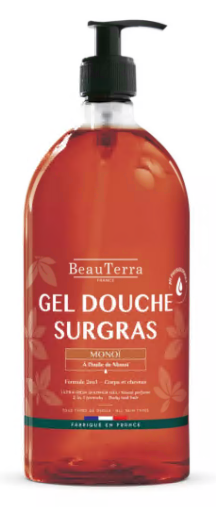 BeauTerra Gel douche surgras monoi 1L - Pharmacie Agnès Praden à Alès