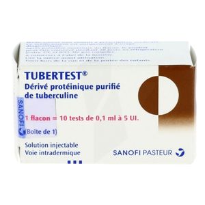 Sanofi Tubertest Solution Injectable Flacon 1 ml 10 Test - Pharmacie Agnès Praden à Alès