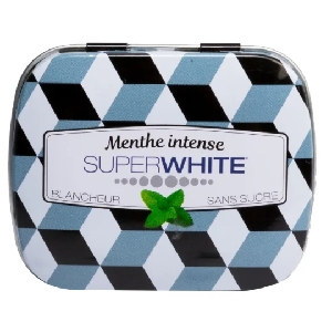  Superwhite Pastilles Fraicheur Menthe Intense Sans Sucre - 50 Pastilles - Pharmacie Agnès Praden à Alès