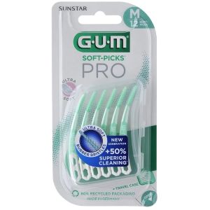 Sunstar Gum Soft-Picks Pro Bâtonnets Dentaires Medium - 12 Bâtonnets - Pharmacie Agnès Praden à Alès