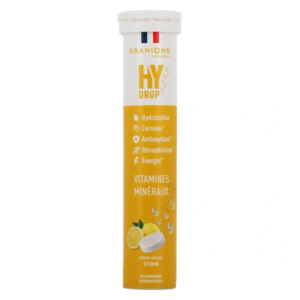 Granions Hydrop Pastille Hydratation au Citron 20 pastilles - Pharmacie Agnès Praden à Alès
