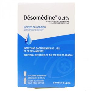 Bausch & Lomb Desomedine 0,1% 10 Collyres Unidoses - Pharmacie Agnès Praden à Alès