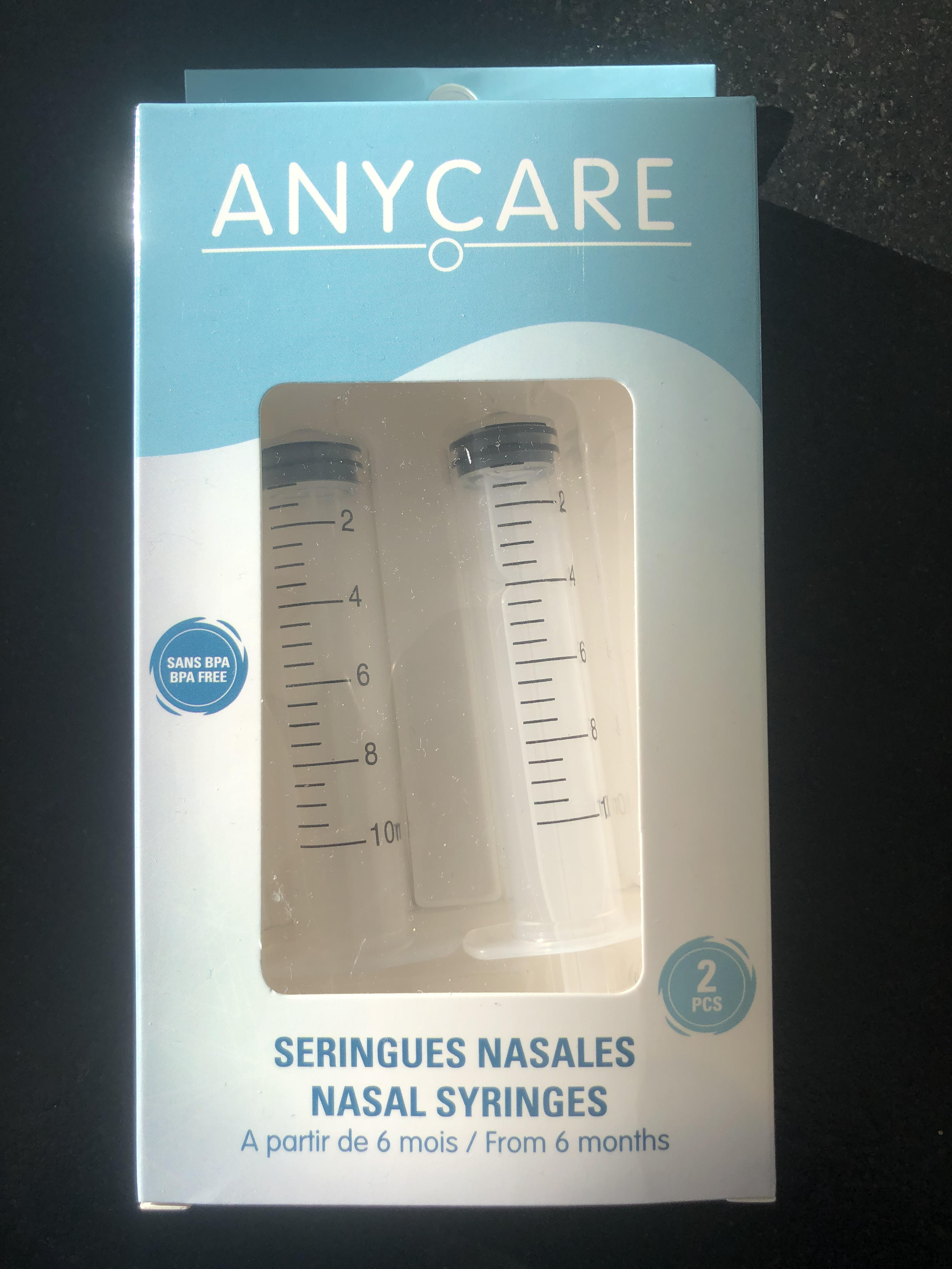 Anycare Seringues Nasales x2 - Pharmacie Agnès Praden à Alès