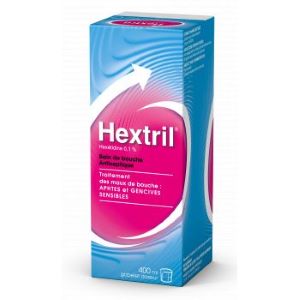 Johnson & Johnson Hextril 0.1% Bain de Bouche 400 ml - Pharmacie Agnès Praden à Alès