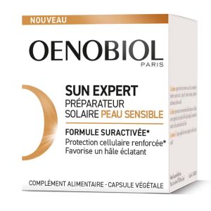 Oenobiol Sun Expert Préparateur Solaire Peau Sensible 30 Capsules - Pharmacie Agnès Praden à Alès