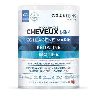 Laboratoire des Granions Pro Keracys Cheveux 4en1 Collagène + Kératine + Biotine 300g - Pharmacie Agnès Praden à Alès