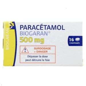 Biogaran Paracétamol 500mg 16 Comprimés - Pharmacie Agnès Praden à Alès
