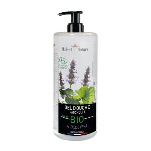 Helvetia Natura Gel Douche Aloe Vera Patchouli 1L  - Pharmacie Agnès Praden à Alès