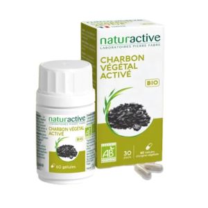 Naturactive Charbon Végétal Activé Bio 60 Gélules - Pharmacie Agnès Praden à Alès