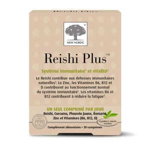 New Nordic Reishi Plus 30 Comprimés - Pharmacie Agnès Praden à Alès