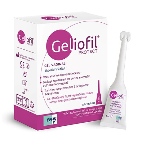 Geliofil Protect gel vaginal 7 doses 5 ml - Pharmacie Agnès Praden à Alès