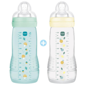 Mam Biberon Easy Active Ice & Pearl 2 x 330 ml  - Pharmacie Agnès Praden à Alès