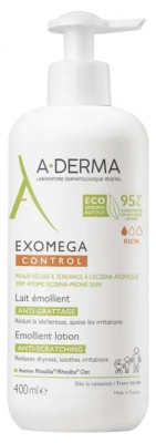 A-DERMA Exomega Control Lait Émollient Flacon 400 ml - Pharmacie Agnès Praden à Alès