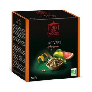 Thés de la Pagode Thé Vert aux Agrumes x20 Sachets - Pharmacie Agnès Praden à Alès