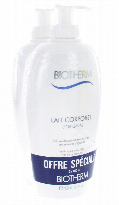 Biotherm Lait corporel anti dessèchement 2 x 400 mL - Pharmacie Agnès Praden à Alès